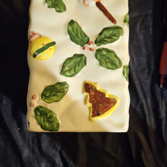 Vintage Christmas Santa Teddy Bear Hanging Basket or hanging Planter.  Usd. - Picture 3 of 4